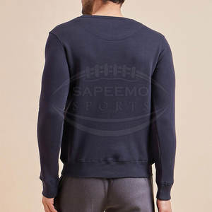 Sweat-shirt d'hiver pour homme en polaire uni, coupe décontractée, décontracté, pour le week-end et la rue, écologique, respirant, mélange polyester/coton - Product Image 4