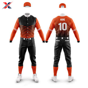 2025 nouveau Design Baseball uniforme meilleur tissu matériel Machine point longue durée porter pour adulte équipe taux abordable - Product Image 3
