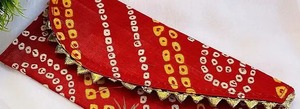 Pochettes bandani faites à la main en vrac faveurs de mariage indien pochette soie brute Mehndi cérémonie faveur sac à main pour les femmes - Product Image 4