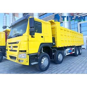 Camion benne diesel Sinotruk Howo 8x4, poids total 30t, transmission automatique, direction à droite, moteur Weichai, capacité de charge 50t, conduite à droite - Product Image 2