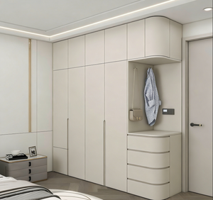Système de dressing avec <span class=keywords><strong>cubes</strong></span> de rangement modulaires, zones de suspension et tiroirs pour accessoires, armoire autoportante pour chambre à coucher - Product Image 5
