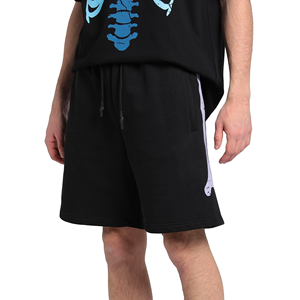 Pantalones cortos deportivos para hombre, secado rápido, transpirable, LICRA/poliéster, bolsillos laterales, cintura elástica media, Color degradado para Fitness, entrenamiento, gimnasio - Product Image 2