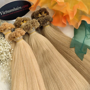 Extensiones de cabello virgen crudo vietnamita 100% más vendidas, punta plana, cutícula completa, cuerpo rizado de alta calidad, precio al por mayor 2025 - Product Image 1