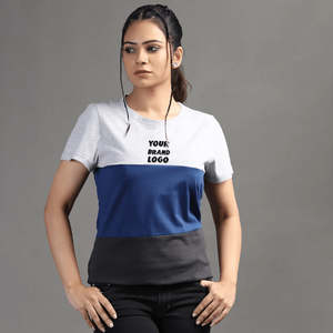 Venta al por mayor 2024 de manga corta señoras camisetas de buena calidad liso en blanco cuello redondo verano desgaste mujeres camiseta para la venta servicio OEM - Product Image 3