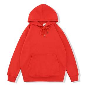 Vente en gros de sweats à capuche classiques d'automne et d'hiver pour hommes sweats à capuche brossés imprimés sweats à capuche surdimensionnés unis unisexes - Product Image 2