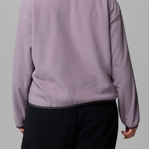 Sweat-shirt pour femmes en polaire avec logo personnalisé, col montant et style décontracté, couleur contrastée, pour l'hiver, prix de gros - Product Image 6