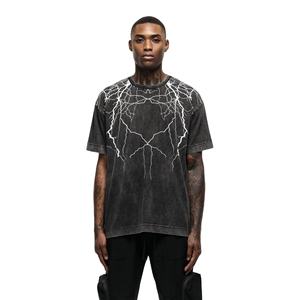 T-shirt surdimensionné 100% coton lavé à l'acide pour hommes de haute qualité léger respirant Streetwear conception anti-rides - Product Image 6