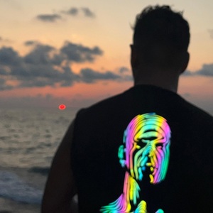 Design réfléchissant personnalisable T-shirt tricoté unisexe oversize 100% coton impression numérique écologique - Product Image 3