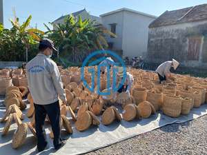 Cesta Porta Cubiertos de Jacinto de Agua Natural, Organizador de Utensilios de Mimbre Hecho a Mano, Almacenamiento de Cubiertos para la Encimera de la Cocina - Product Image 6