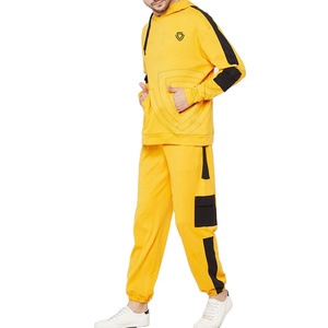 Ensemble de survêtement pour homme 2025, haute qualité, 100% coton, respirant, séchage rapide, manches longues, col à capuche, coupe ample, décontracté, pour l'hiver - Product Image 1