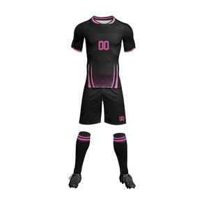 ชุดฟุตบอลผ้าฝ้าย 100% น้ำหนักเบา พิมพ์ลายแบบ Sublimation เต็มตัว ออกแบบเองได้สำหรับสโมสรและทีม  ชุดแข่งขันรุ่นล่าสุด เสื้อและกางเกงขาสั้น ระบายอากาศได้ดี - Product Image 1
