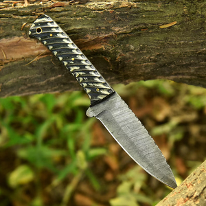 Cuchillo Skinner de Hoja Fija de Acero de Damasco Personalizado con Mango Ergonómico, Compatible con OEM - Product Image 2