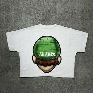 T-shirt Boxy en Coton Épais Personnalisé pour Homme, Grande Taille, Coupe Courte, Impression Silicone, Séchage Rapide - Product Image 1