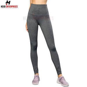 High Waisted Women's Sports Workout Yoga Pants New Design Custom <b>Gym</b> Fitness <b>Leggings</b> With <b>Pocket</b> Wholesale Supply - Product Image 5
