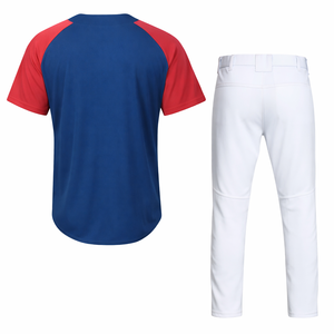 Conjunto de Uniforme de Béisbol Personalizado, Camiseta de Béisbol Henley con Manga Raglán y Pantalones, Transpirable, de Secado Rápido, Kit para Equipo - Product Image 2