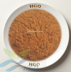 HGO Factory Direct Supply Extrait naturel d'épimedium (qualité alimentaire) Spécification Icariin 10% (extrait standardisé) - Product Image 1