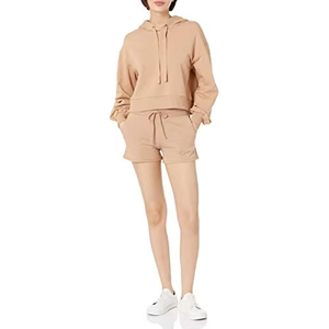 New Jogger Jumper Custom Workout <b>Women</b> Crop <b>Top</b> Oversize Sweatshirt <b>Women</b> Loose Sweatshirt&Flare <b>Shorts</b> <b>Sets</b> - Product Image 4