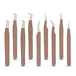 Pince à épiler professionnelle pour extensions de cils, garantissant un flux de travail fluide et efficace, couleurs et logo personnalisés. - Product Image 5