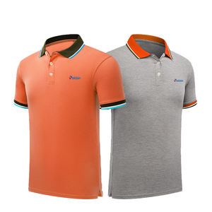 Nouveauté : Polos pour hommes respirants à col rabattable, logo personnalisé, motif uni, technique de broderie, prix raisonnable - Product Image 3