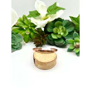 Shirley Collection Elegant <b>Copper</b> Plumber Fashion Cuff Bracelet - Product Image 1