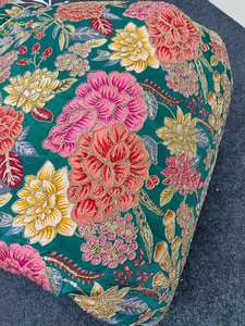 Top Rated Pure Crepe Flower Woven Dyed Breathable Eco-Friendly Fabric Heavy Embroidered Position Print Natural <b>Textile</b> Home - Product Image 2