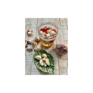 กระเทียมดองสมุนไพรเมดิเตอร์เรเนียนผสมใบโหระพาออริกาโนและโหระพาผักดอง - Product Image 4