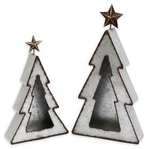 Árbol de Navidad de metal antiguo hecho a mano para decoración del hogar Adornos de árbol de Navidad galvanizados de alta calidad - Product Image 2
