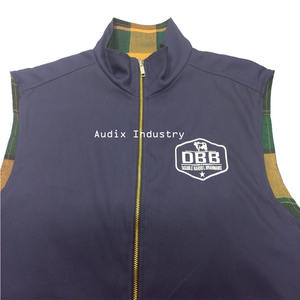 Gilet coupe-vent réversible et imperméable doublé de flanelle pour hommes, décontracté, Western, 100% coton, vêtements d'extérieur - Product Image 2