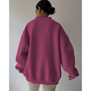 Sudadera de Invierno para Mujer, Tejida, 100% Algodón, Talla Grande, Informal, Holgada, con Capucha y Logotipo Frontal, a Precio Económico - Product Image 2