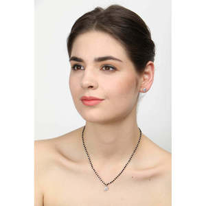 Ensemble Mangalsutra en Or Rose Plaqué Rhodium, Tendance, Ethnique, Religieux, Cadeau pour la Fiançailles ou l'Anniversaire de la Femme - Product Image 4