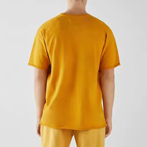 เสื้อยืดแขนสั้นพิมพ์ลายโลโก้ตามสั่ง ผ้าฝ้าย 100% ทรงหลวม ระบายอากาศได้ดี แห้งเร็ว สไตล์ลำลองสำหรับผู้ชาย - Product Image 3