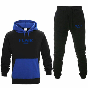 2025 hommes de haute qualité coupe-vent respirant Fitness ensembles de gymnastique couleur unie hiver décontracté surdimensionné survêtement manches longues décontracté - Product Image 1