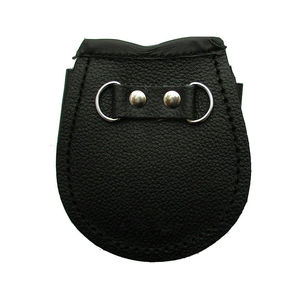 Nueva llegada personalizada piel de conejo Sporran hecho a mano con logotipo y diseño de cuero fagot con frente de tela - Product Image 2