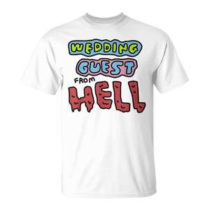 Camiseta Promocional para Hombre y Mujer para Invitados de Boda, Concepto 'From Hell' - Product Image 2