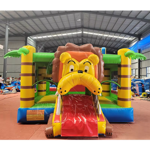 Castillo Inflable Comercial para Niños, 4x4m, con Tobogán, Material de PVC, Fácil de Instalar, Duradero, para Juegos Infantiles - Product Image 3