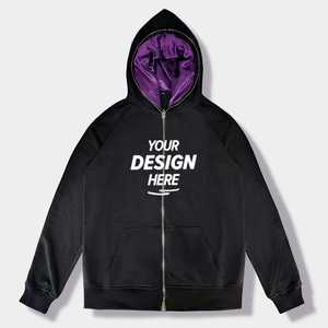 เสื้อฮู้ดดี้ผ้าฟลีซผสมโพลีเอสเตอร์/คอตตอน แบบสั่งทำจากโรงงาน ไซส์ XL กระเป๋าแบบจิงโจ้ ซับในผ้าไหม ลายปักดิจิทัล สำหรับฤดูหนาว - Product Image 1