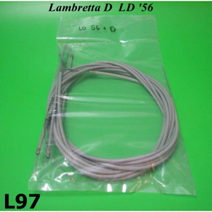 Juego completo de cables Lambretta LD (modelo de producto de 1954 a 1956) - Product Image 1