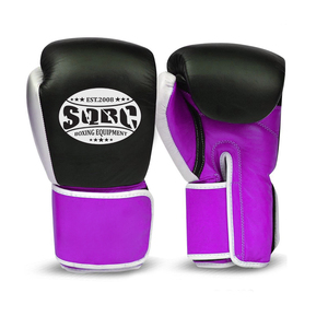 Gants de boxe pour femmes en cuir de vachette rose-Gants de boxe pour femmes-Gants d'entraînement de 14oz pour femmes - Product Image 1