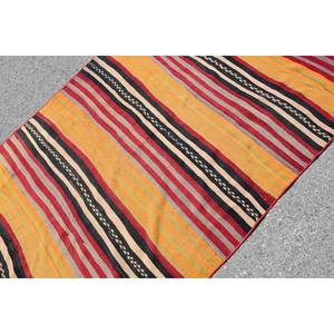 Tradicional rojo naranja 4,2X6,2 pies alfombra de lana de área grande Vintage turco Patchwork látex nuevo 10mm rectángulo pasillo habitación alfombras - Product Image 5
