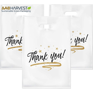 Bolsas de mercancía al por mayor, gracias, asas troqueladas, fuertes, duraderas, Bolsas resistentes al desgarro perfectas, diferentes tamaños y colores - Product Image 6