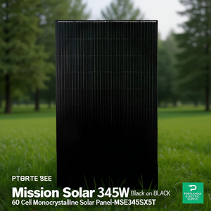 แผงโซลาร์เซลล์ Mission Solar 345W สีดำบนพื้นดำ 60 เซลล์ โมโนคริสตัลไลน์ รุ่น MSE345SX5T - Product Image 3