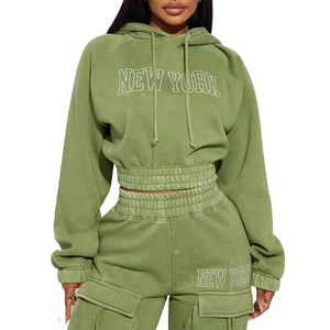 Conjunto Deportivo para Mujer, Sudadera con Capucha y Pantalones Deportivos, Conjunto Deportivo Holgado a la Moda para Invierno - Product Image 3