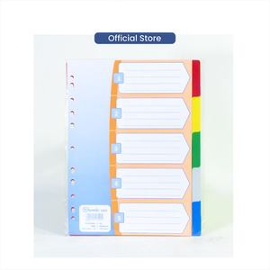 Văn phòng phẩm Nguồn cung cấp văn phòng giá bán buôn A4 đa màu 5 phần <span class=keywords><strong>Manila</strong></span> thư mục tập tin giấy ngăn - Product Image 1