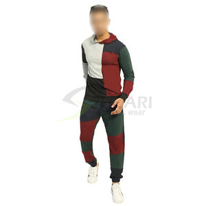 2025 Unique plus récent personnalisé couleur bloc Style pull Style avec poches latérales respirant meilleurs hommes vêtements d'extérieur survêtements - Product Image 4