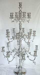 Candelabros altos de 24 brazos para bodas Candelabros de decoración de boda de diseño clásico de aspecto real de 24 brazos Candelabros de clase alta - Product Image 6