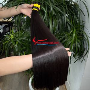 2024 sans trame cheveux bruts en vrac russe extensions naturelles couleur droite 100% cheveux en vrac humains - Product Image 3