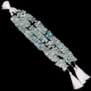 ลูกปัดมูนสโตนสีน้ำเงินแบบไบโอ, ลูกปัดสามเหลี่ยมพลอยมูนสโตนเคลือบ, ลูกปัดพลอยมูนสโตนเหลี่ยมเพชรพลอยสำหรับทำเครื่องประดับ, - Product Image 1