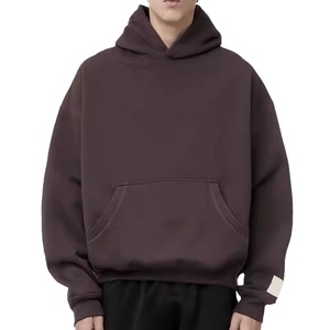 Custom 500 Gsm Fleece Winter Hoodie for Men 100% Cotton Streetwear Essentials Embroidery Regular Acid Wash Hoodie Technique 2026 - Product Image 2