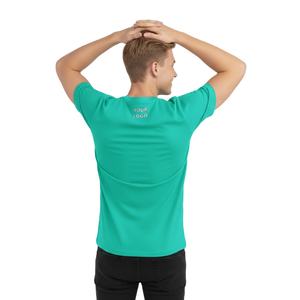 เสื้อยืดผ้าฝ้ายสีขาว100% สำหรับผู้ชายพิมพ์โลโก้แบบกำหนดเอง - Product Image 6