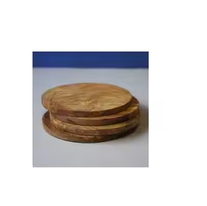 High Quality Wooden <b>Coasters</b> Acacia Wood Cup <b>Coasters</b> for Water <b>Glass</b> and Factory by crescent crafts - Product Image 3